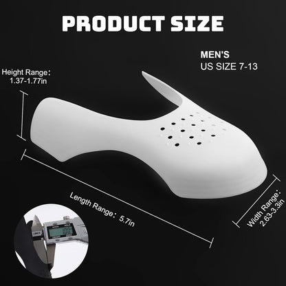 Skiennix Sneaker Crease Protectors - Prevent Creases for Air Force, Jordan, Dunk Low | Men's 7-13, Women's 5-9