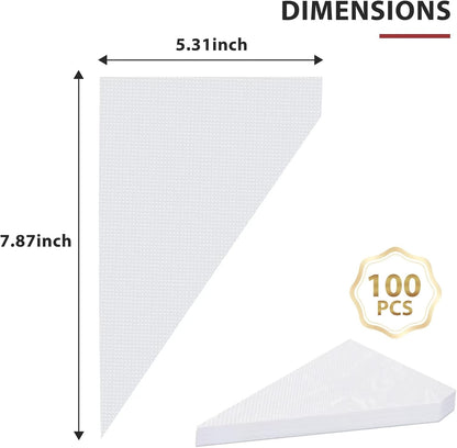Skiennix 100pcs Disposable Mini Piping Bags - 8 Inch Pastry Bags for Cream Frosting & Icing