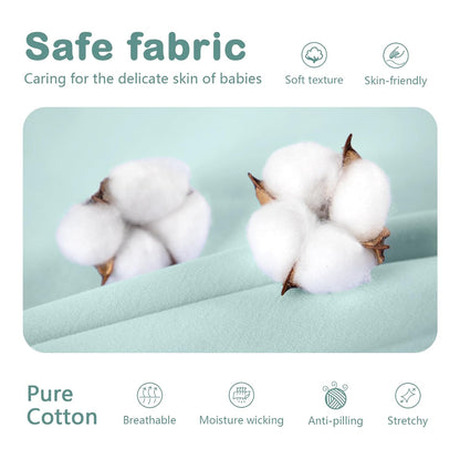 Mosebears Sleep Sack - Baby Winter Wearable Blanket with 2-Way Zipper | 2.5 TOG Cotton, Calm Sage, 12-18 Months