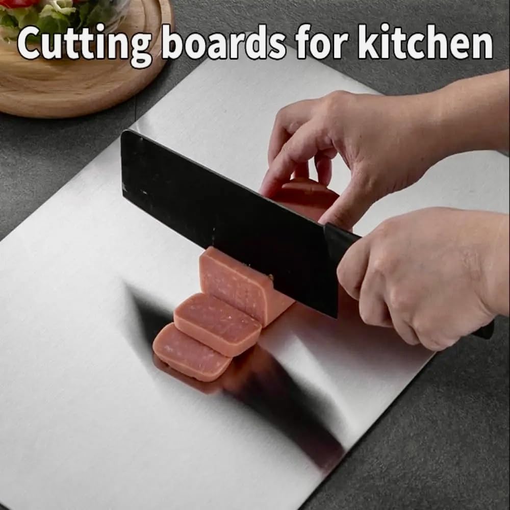 Titanium cutting board,Taima Titanium cutting board,waffle Titanware 100% pure Titanium cutting board,Cutting Board Double Sided,Board for Meats, Fruits, and Vegetables - 1 Pack (Large)