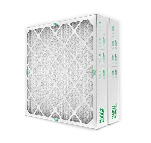 Mann+Hummel 20x25x4 MERV 13 Pleated HVAC AC Furnace Air Filters. 2 Pack. (Exact Size: 19.5 x 24.5 x 3.75 Inches)