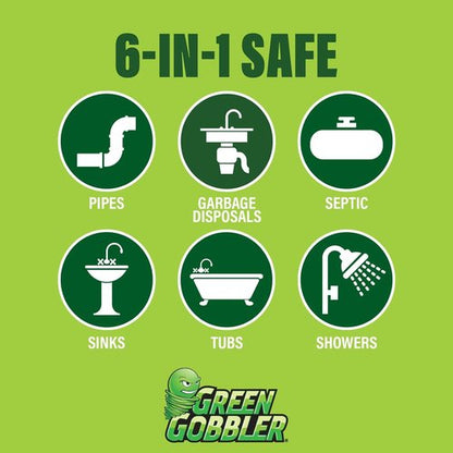 Green Gobbler Fruit Fly Killer - Effective Gel Treatment for Fruit, Drain & Sewer Flies - 32oz (2 Pack)