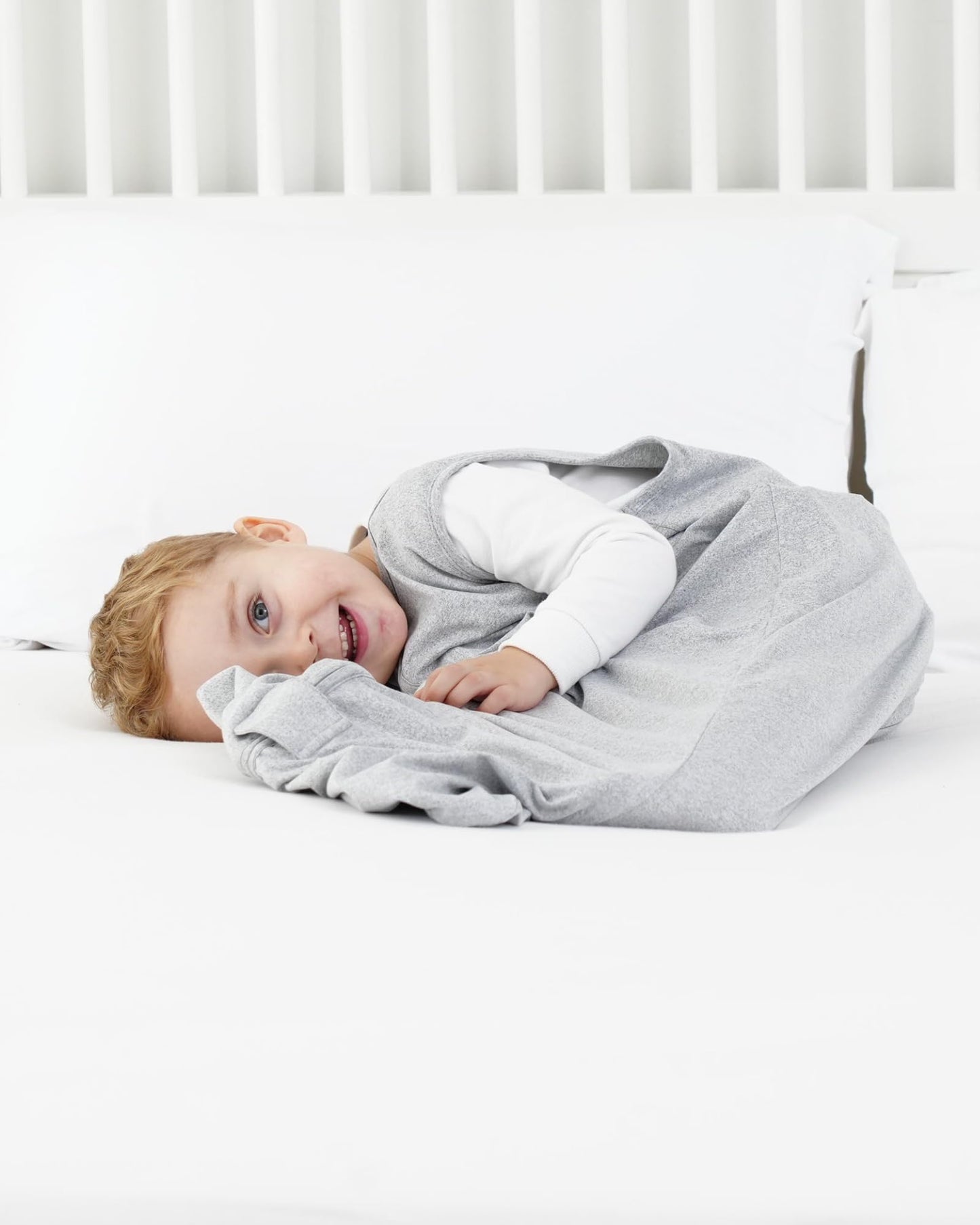 TotAha Toddler Sleep Sack 1.0 TOG for 2T-3T-4T, Soft Wearable Blanket Baby Sleep Bag with 2-Way Safe Zippers,Fluffy Extra Large Sleeping Sacks, Grey