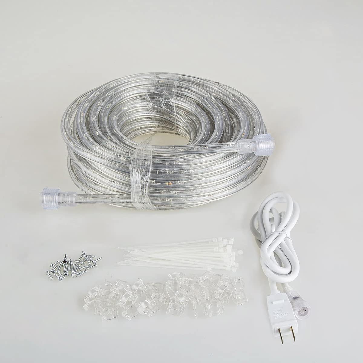 Skiennix 50ft LED Rope Lights - 540 Warm White LEDs, Waterproof, Indoor/Outdoor Use | Perfect for Backyards