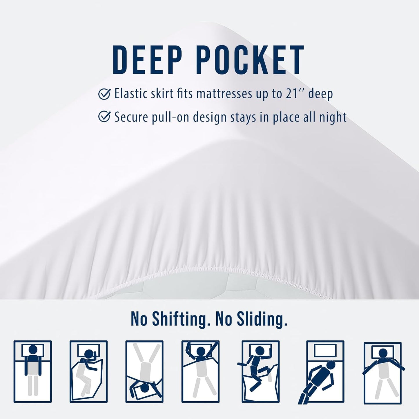 OLANLY Queen Quilted Mattress Pad - Soft Pillow Top, Cooling Comfort, Machine Washable, Deep Pocket, White