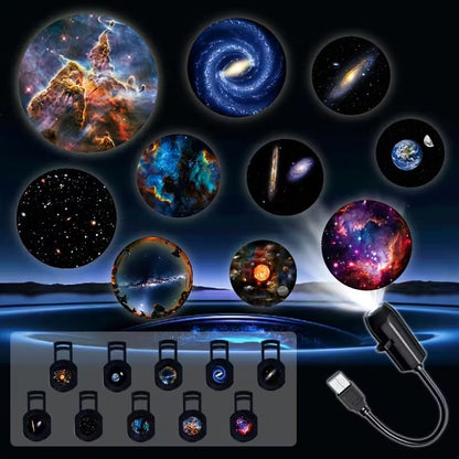 Galaxy Projector for Bedroom - 10 in 1 Star & Planetarium Projector