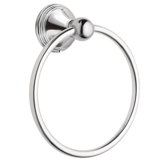 Moen Preston Collection Polished Chrome Bathroom Hand-Towel Ring, Wall Mounted Towel Holder, DN8486CH