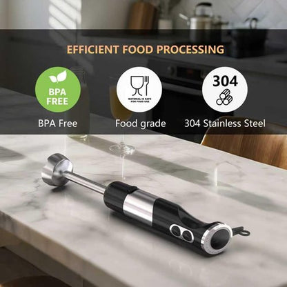 **Skiennix Immersion Blender - 12-Speed Handheld Mixer with Turbo Mode | Portable 2-in-1 for Smoothies & Baby Food**