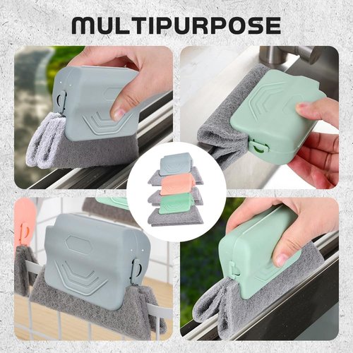 Magic Window Track Cleaner, 2025 Upgraded Handheld Cleaning Brush Set, for Window Slides Grooves, Tile Grout Lines, Shutter Slats, Car AC Vents & Narrow Gaps (Mix 3PCS)