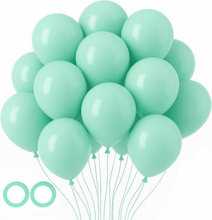 Voircoloria 105pcs Mint Green Balloons - 12 Inch Latex Party Balloons for Birthdays & Celebrations