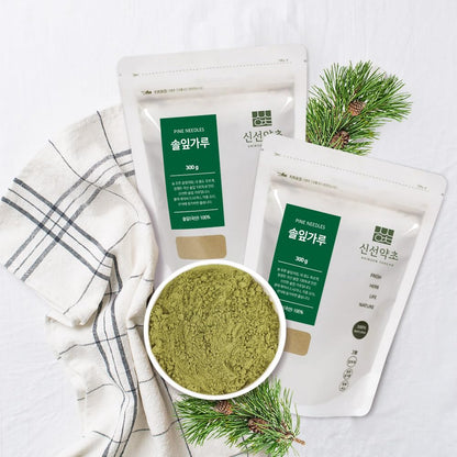 K-Herb Korean Pine Needle Powder | 300g | 1 Pack, 100% Pure Natural, Ready to Eat, 솔잎가루