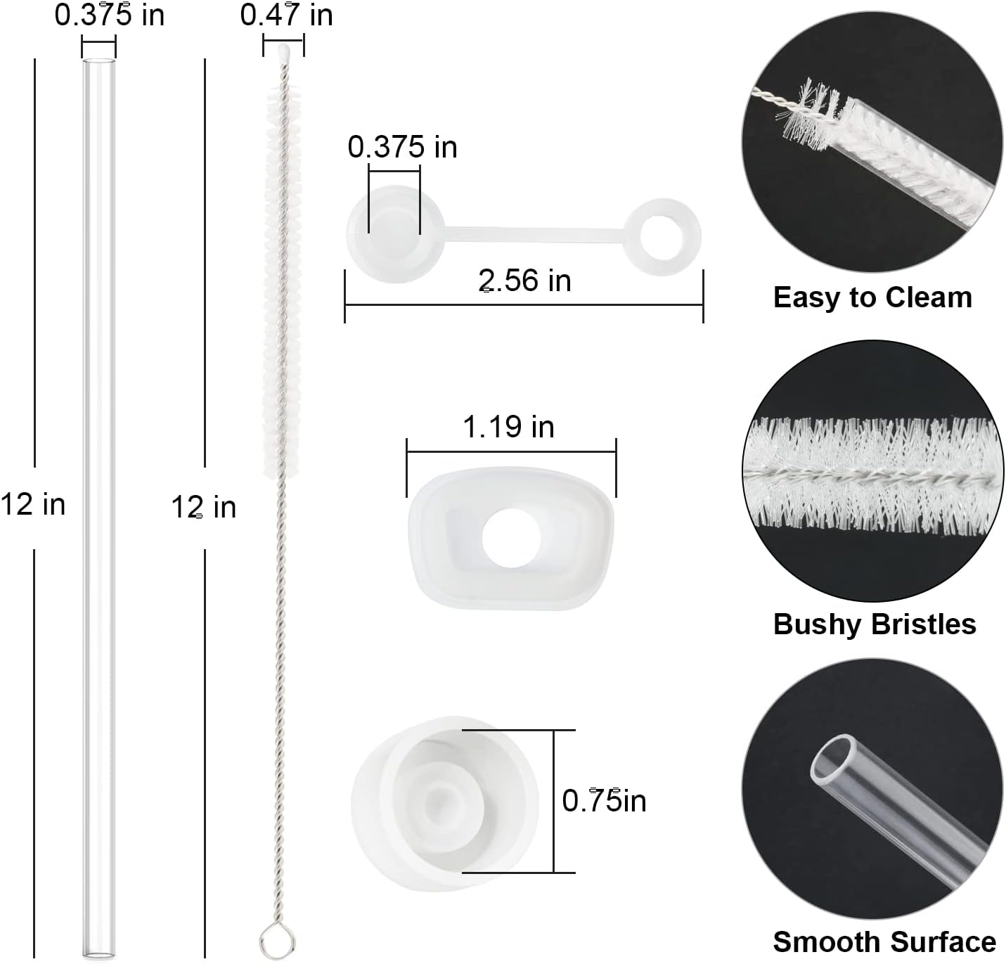 Stanley Straw Cover - Replacement Straw Stopper for 40 oz & 30 oz Tumblers | Durable & Convenient