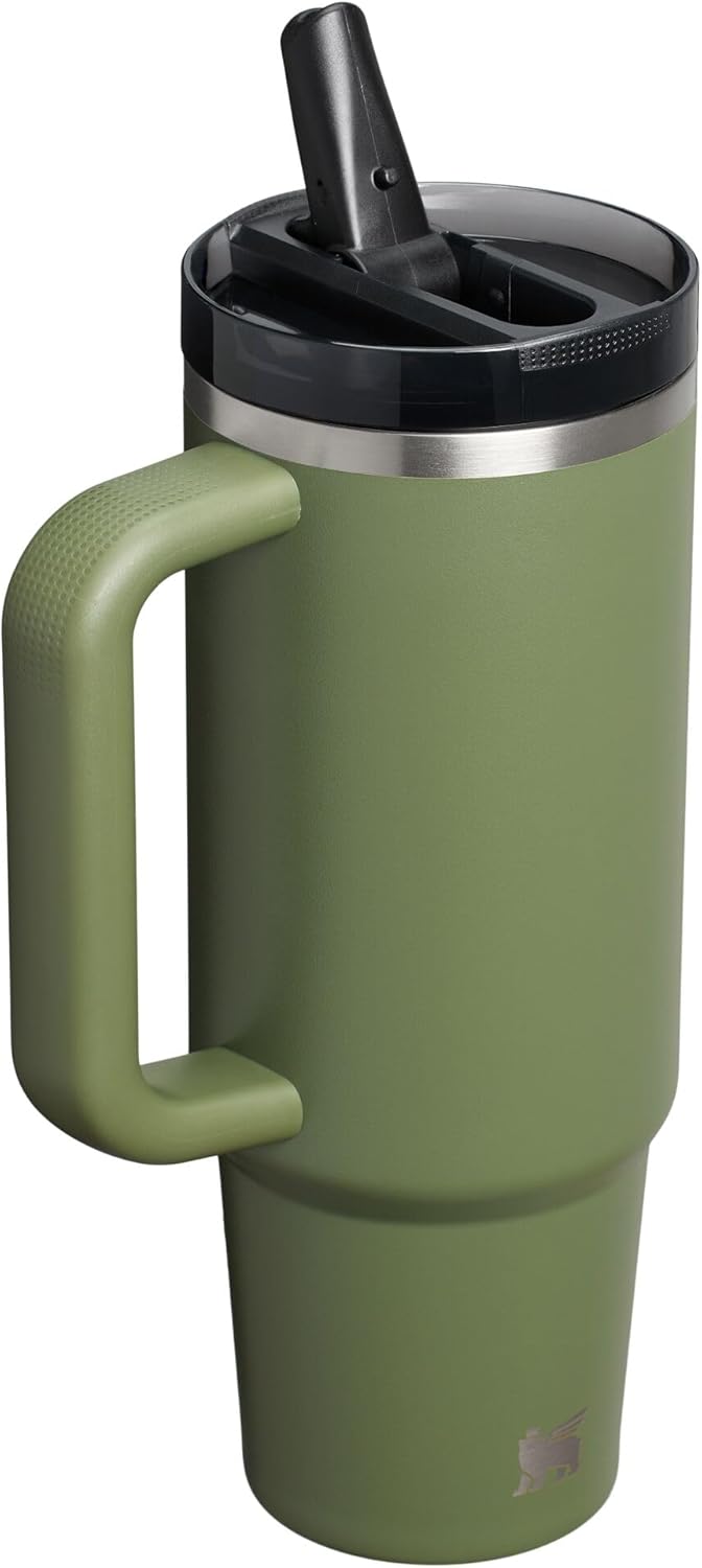 STANLEY Quencher ProTour 30 oz Tumbler - Leakproof Lid, Built-In Straw & Handle | Insulated, BPA-Free, Dried Pine VRT