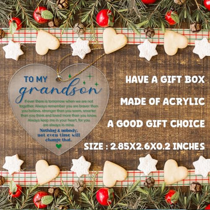 Personalized Acrylic Ornament for Grandma & Grandpa - Holiday Gift, Graduation Keepsake