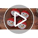 Christmas Snowman Door Knob Cover Set - Plush Holiday Decor, Red & White