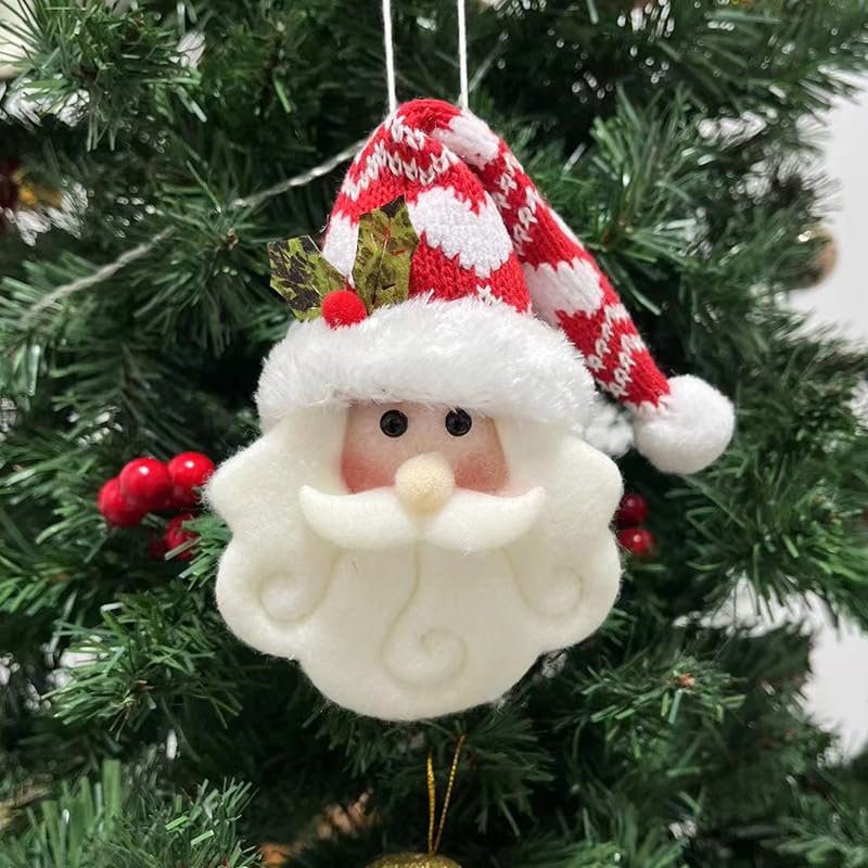 Santa Claus Hanging Ornaments Set - 4 Cute Wall & Door Christmas Decor
