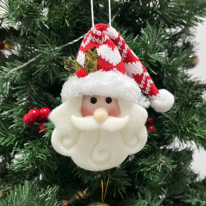 Santa Claus Hanging Ornaments Set - 4 Cute Wall & Door Christmas Decor