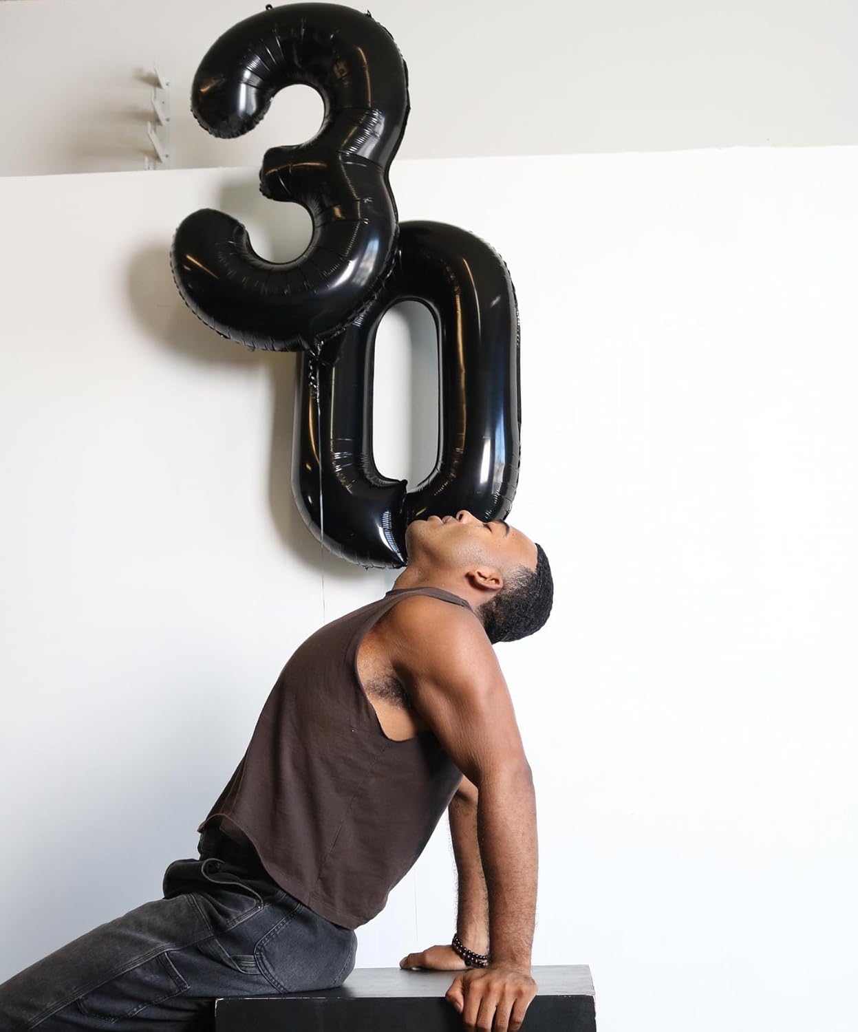 Black Number Balloon - 40 Inch 0 Number Balloons | Birthday Decorations for Men & Women