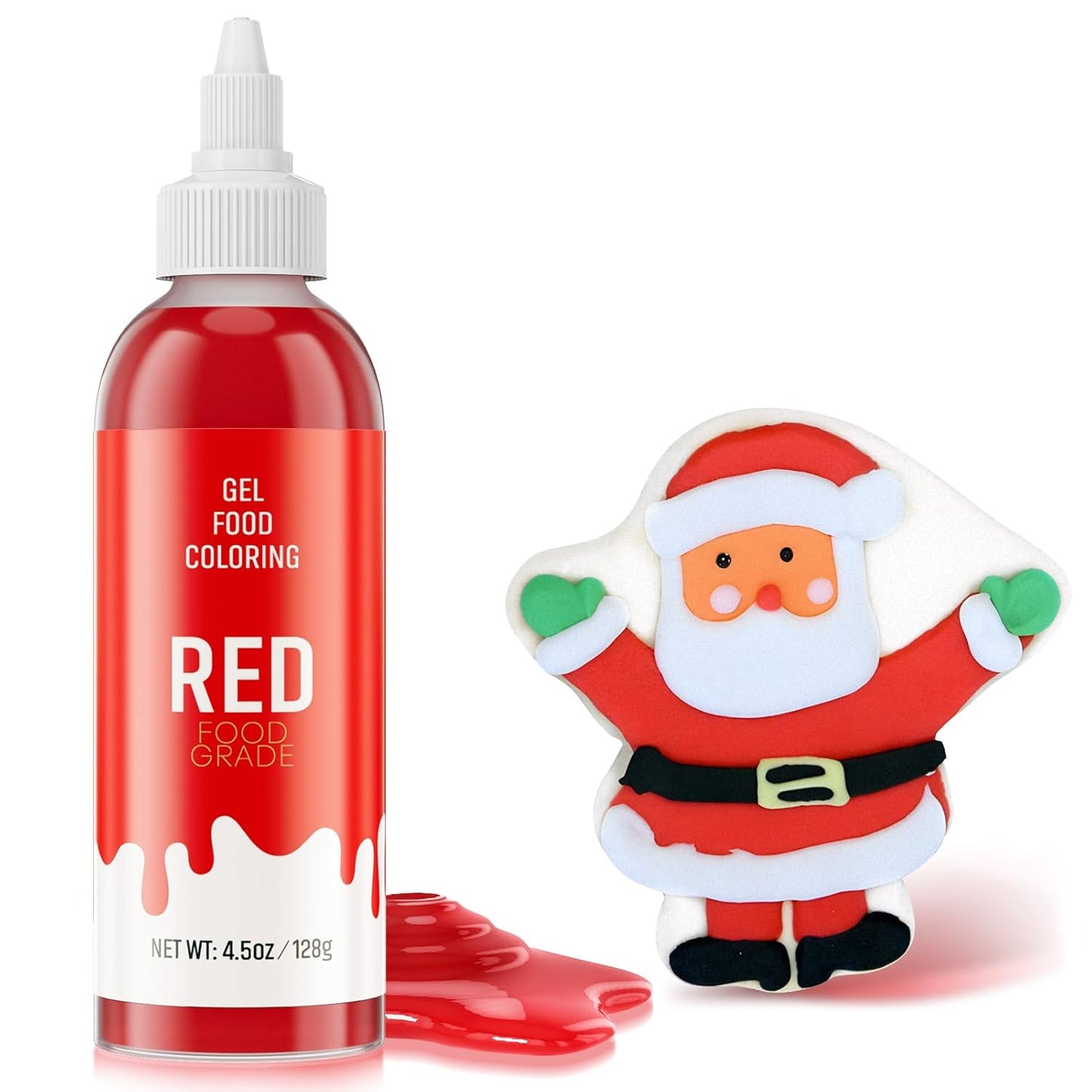 Skiennix Food Coloring Gel - Vibrant Red Gel Dye for Baking, Icing, Fondant & More | 4.5 oz (128g)