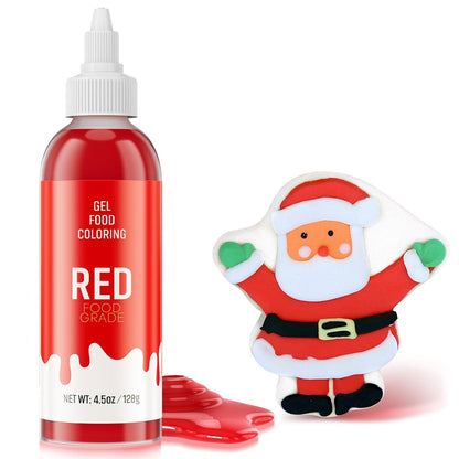 Skiennix Food Coloring Gel - Vibrant Red Gel Dye for Baking, Icing, Fondant & More | 4.5 oz (128g)