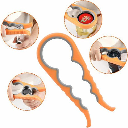 Easy Grip - Multi-Use Jar, Bottle & Can Opener for Seniors with Arthritis | Ideal for Weak Hands