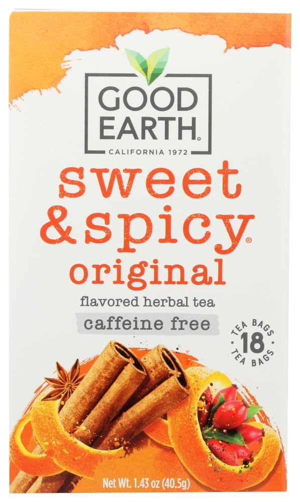 Good Earth Original Tea, 18 Tea Bags - Decaffeinated Sweet and Spicy Blend (3 Packs) by Good Earth