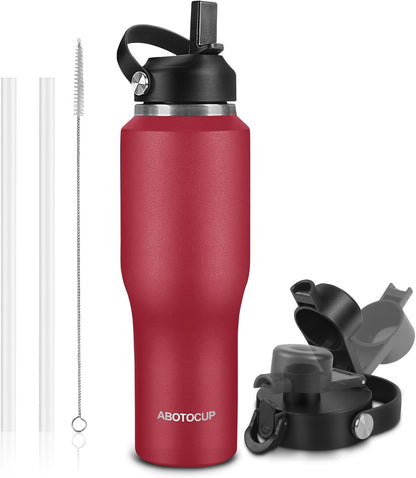 Skiennix 32oz Insulated Water Bottle - Keeps Drinks Cold for 24h & Hot for 12h | Double Wall Stainless Steel, Leak-Proof Design