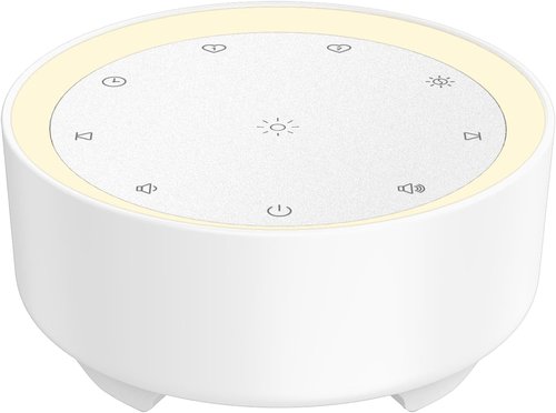 Kipcush White Noise Machine - 20 Soothing Sounds for Sleep | Dimmable Night Light & Timer