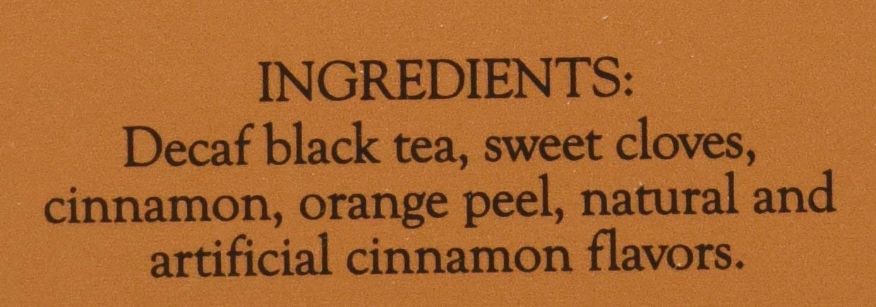 Harney & Son's Decaf Hot Cinnamon Tea Tin 20 Sachets (1.4 oz ea, Two Pack) - Decaffeinated Black Tea Blended with Cinnamon, Orange, and Sweet Cloves - 2 Pack 20ct Sachet Tins (40 Sachets)