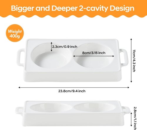 EliteVibe Microwave Egg Cooker - BPA-Free Non-Stick Omelette Maker | Quick & Easy Cooking (2 PCS)
