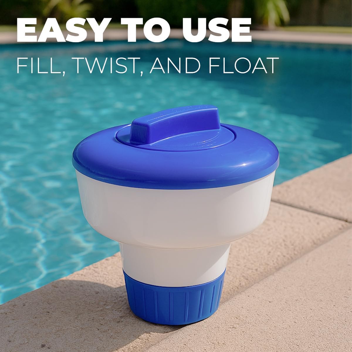 XtremepowerUS Chlorine Dispenser - 3" Tablet Floater for In-Ground & Above-Ground Pools