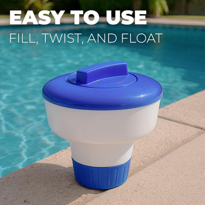 XtremepowerUS Chlorine Dispenser - 3" Tablet Floater for In-Ground & Above-Ground Pools