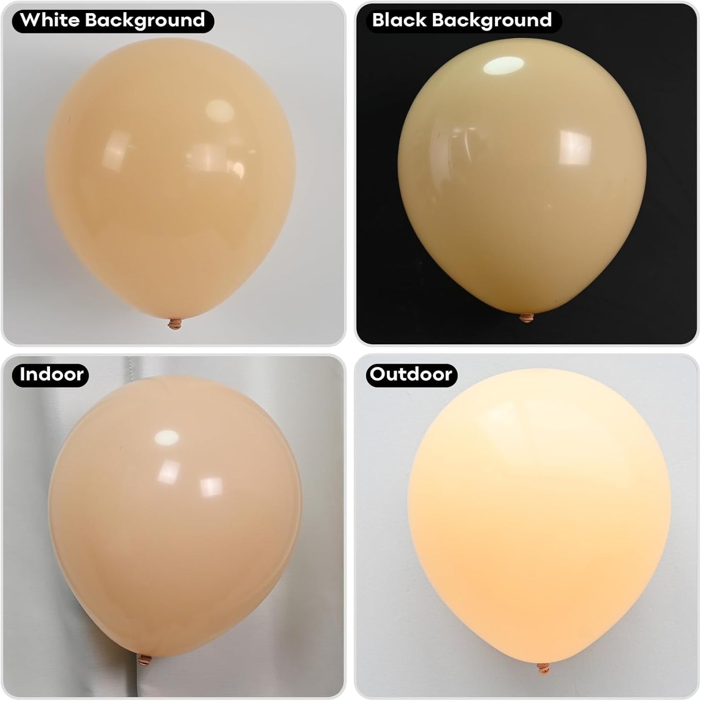 Skiennix Retro Blush Pink Balloons - 60 Pack 12 Inch Dusty Pink & Metallic Chrome for Bridal Showers & Birthdays
