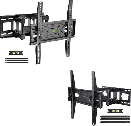 USX MOUNT TV Wall Mount - Dual Articulating Arms for 32-74 Inch Flat Screen | Swivel & Tilt Features