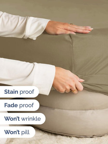 Extra Deep Full Fitted Sheet - Hotel Luxury Single Fitted Sheet Only - Easily Fits 18 inch to 24 inch Mattress - Ultra Soft, Wrinkle Free w/Extra Deep Pockets - Easy-Care, Breathable & Comfy - Khaki