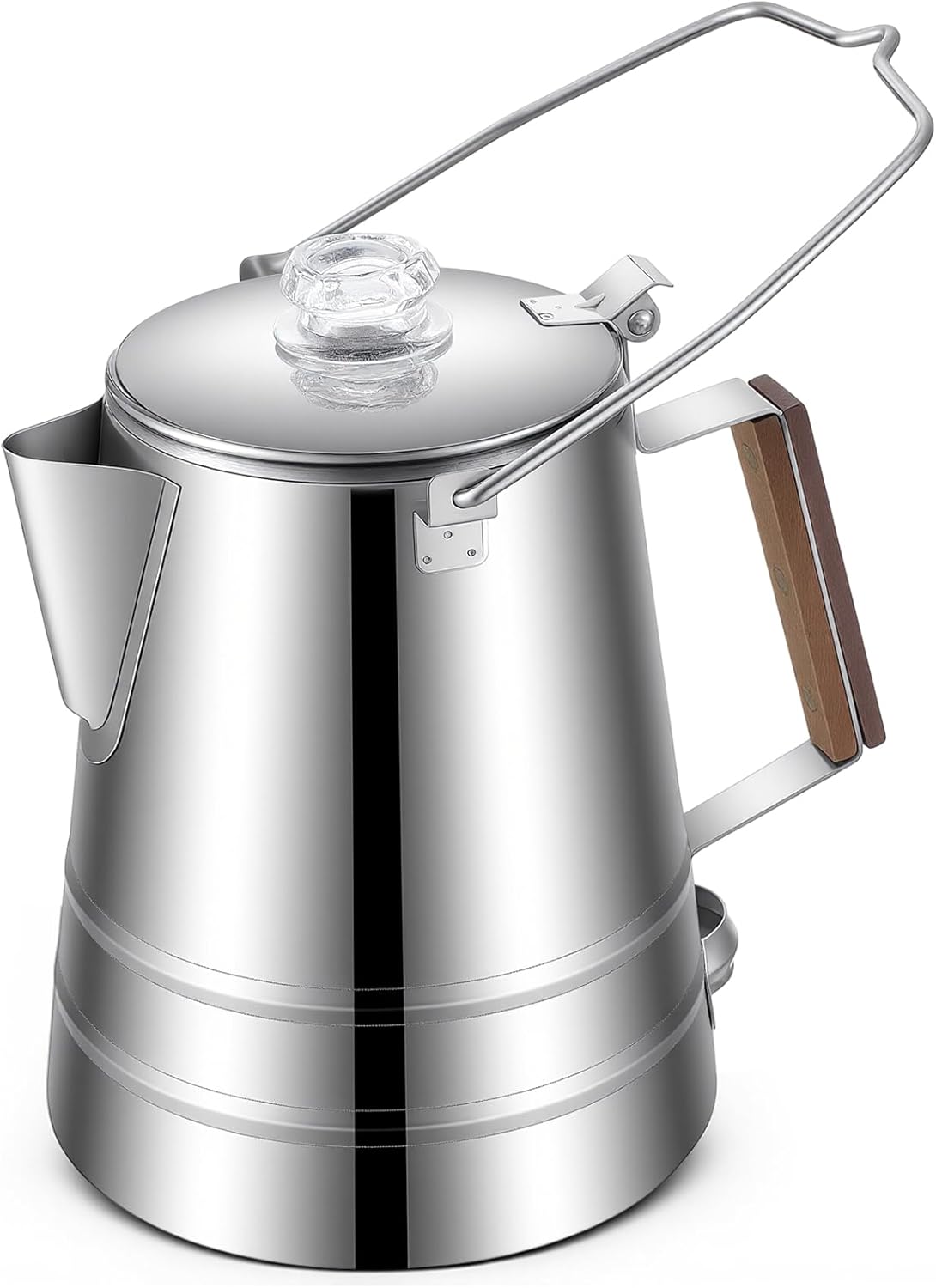 Skiennix 28-Cup Stainless Steel Coffee Percolator - Large Capacity for Camping & Outdoor Use