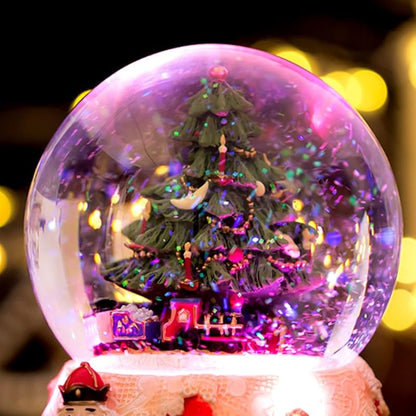Snow Globe Musical Christmas Music Box - Nutcracker Variation Gift for Girl Women
