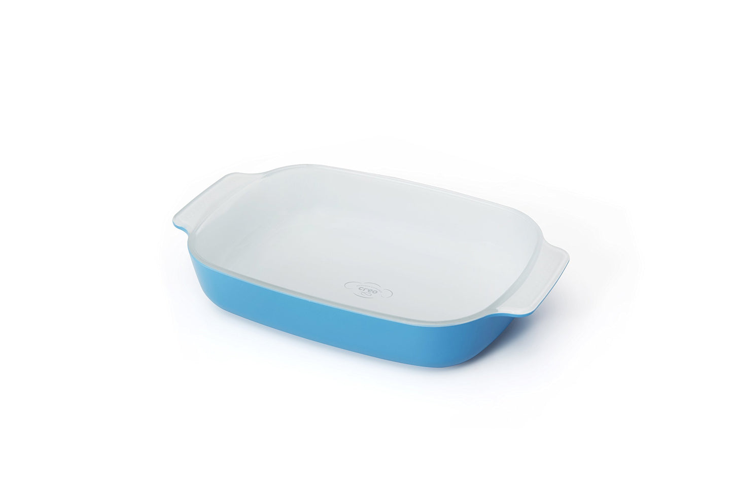 Creo SmartGlass Cookware, 1-quart Baking Dish, Mediterranean Blue