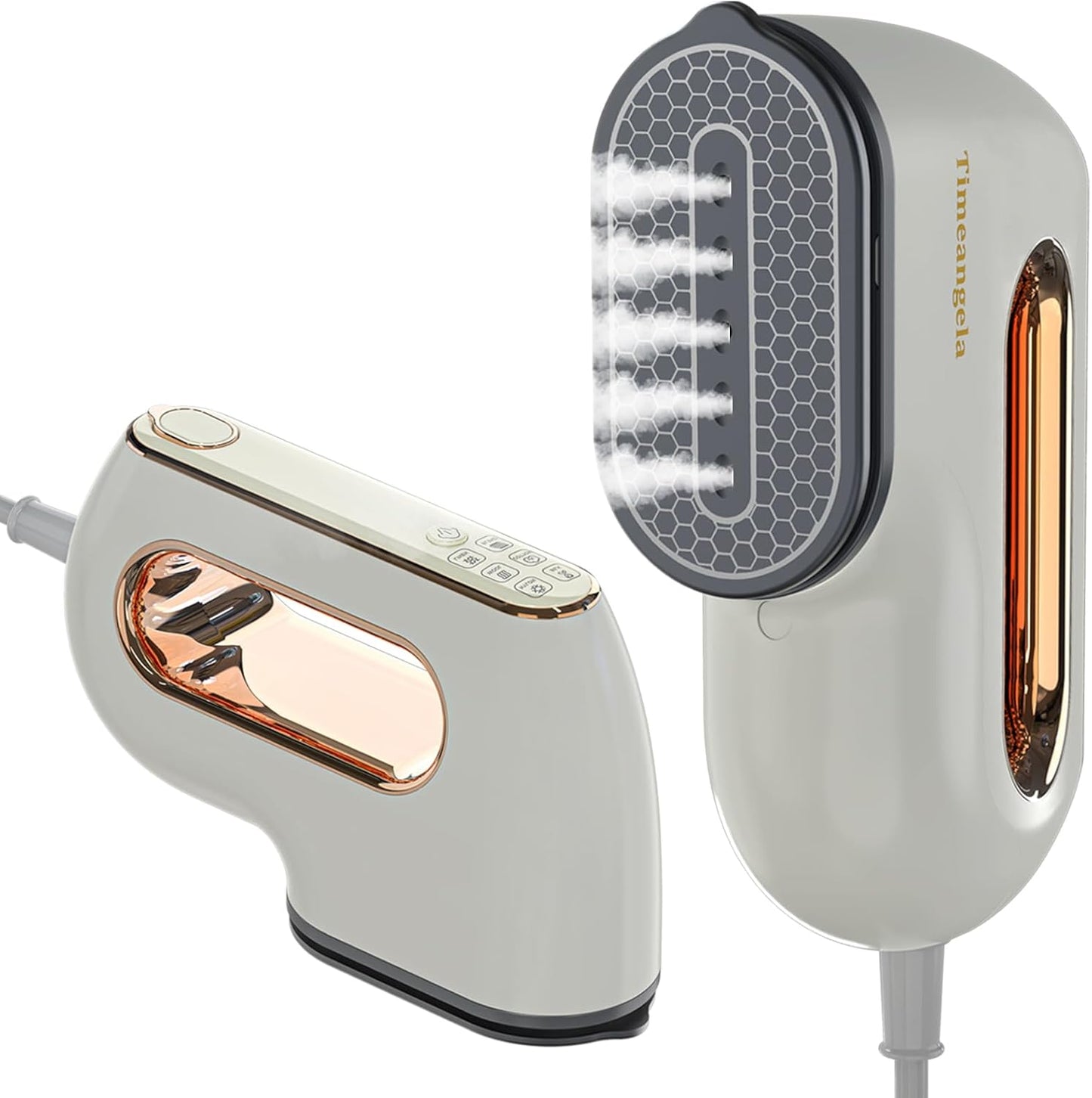 Skiennix Portable Travel Steamer - Mini Handheld Garment Iron for Wrinkle-Free Clothing | Compact Gray Design