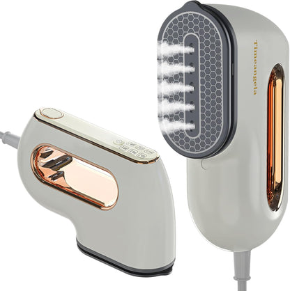 Skiennix Portable Travel Steamer - Mini Handheld Garment Iron for Wrinkle-Free Clothing | Compact Gray Design