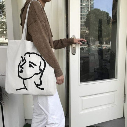 Faylapa Heavy-Duty Canvas Tote Bags - Reusable Grocery Bags for DIY & Painting | 12.2"x14.2" Size