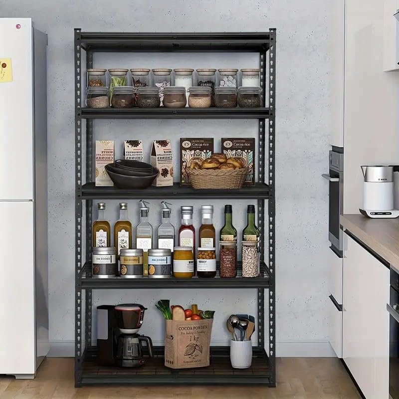 Heavy Duty Metal Garage Shelving Unit - 2000 LBS Capacity, Adjustable 5-Tier Storage Rack