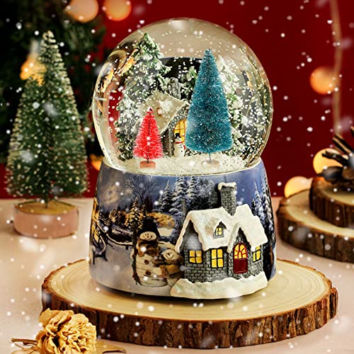 50 Pcs Mini Christmas Tree Set - MixColor Bottle Brush Trees with Wooden Bases