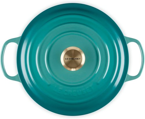 Le Creuset Enameled Cast Iron Cookware Set - 5 Piece | Riviera Color for Durable Cooking