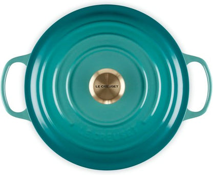 Le Creuset Enameled Cast Iron Cookware Set - 5 Piece | Riviera Color for Durable Cooking