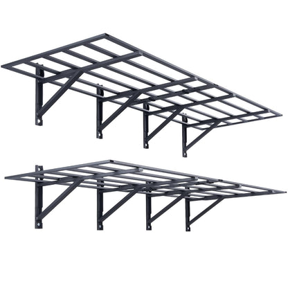 VEVOR Heavy-Duty Garage Shelving | Wall-Mounted Storage Rack | 2 x 6 Ft | 1600 Lbs Capacity | 2 Pack