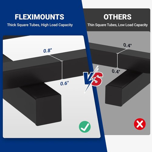 FLEXIMOUNTS Heavy Duty Garage Storage Wall Shelving - 1600lbs Capacity | 2 Pack 24x75 Inch Floating Racks