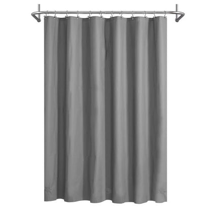 Mrs Awesome Dark Grey Shower Curtain Liner with 3 Magnets, 72x72 Premium Flexible Sturdy Plastic Shower Curtain for Bathroom Lightweight & Waterproof, Dark Gray