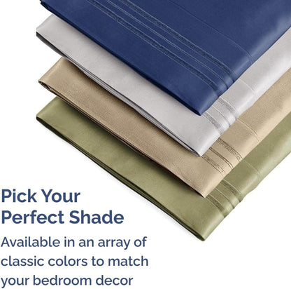 Skiennix Standard Pillow Cases Set of 2 - Ultra-Soft Hotel Quality - Wrinkle-Free & Stain Resistant - Mauve
