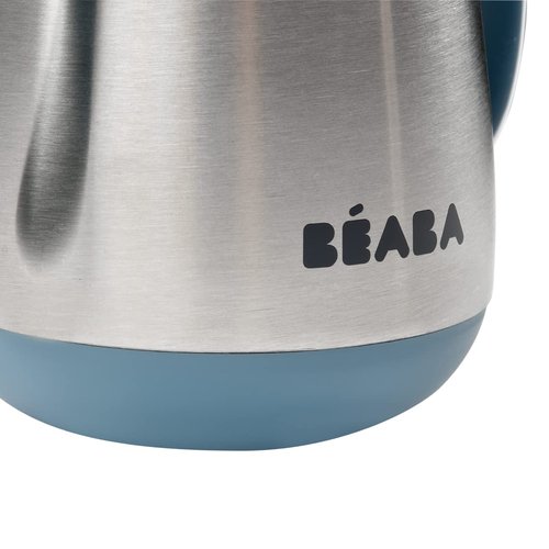 Beaba Stainless Steel Sippy Cup - Insulated, Spill-Proof Toddler Cup with Removable Handles | 8.5 oz, Rain